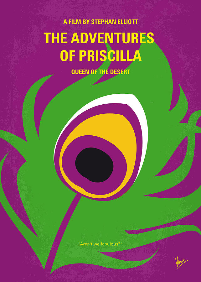 No498 My Priscilla Queen of the Desert minimal movie poster Digital Art by Chungkong Art