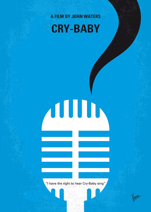 No505 My Cry-Baby minimal movie poster Digital Art by Chungkong Art