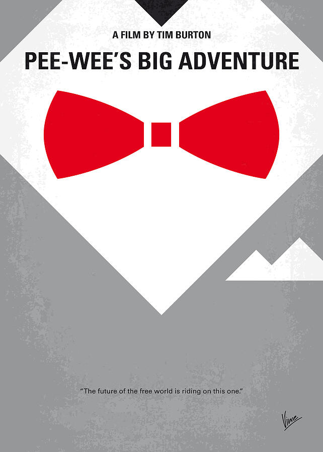 No511 My Pee Wees Big Adventure minimal movie poster Digital Art by Chungkong Art