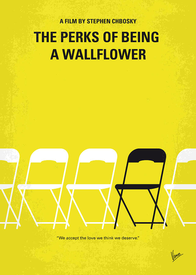 Hollywood Digital Art - No575 My Perks of Being a Wallflower minimal movie poster by Chungkong Art