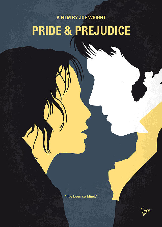 No584 My Pride and Prejudice minimal movie poster Digital Art by Chungkong Art