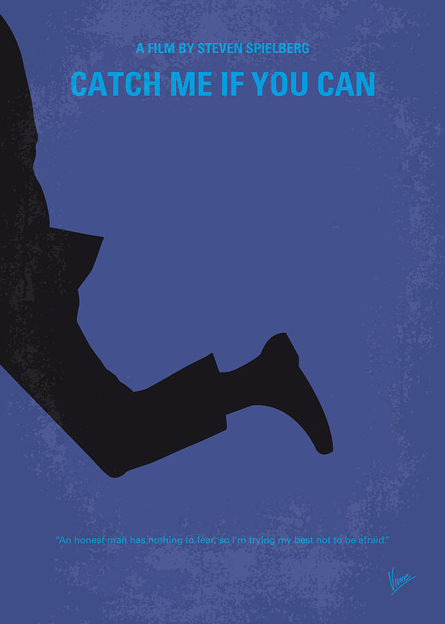 No592 My Catch Me If You Can minimal movie poster Digital Art by Chungkong Art