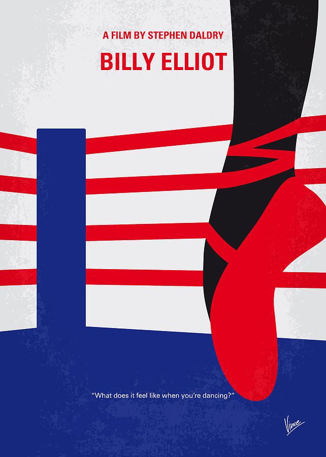 No597 My Billy Elliot minimal movie poster Digital Art by Chungkong Art