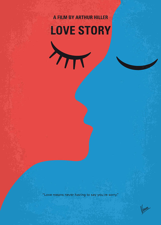 No600 My Love Story minimal movie poster Digital Art by Chungkong Art