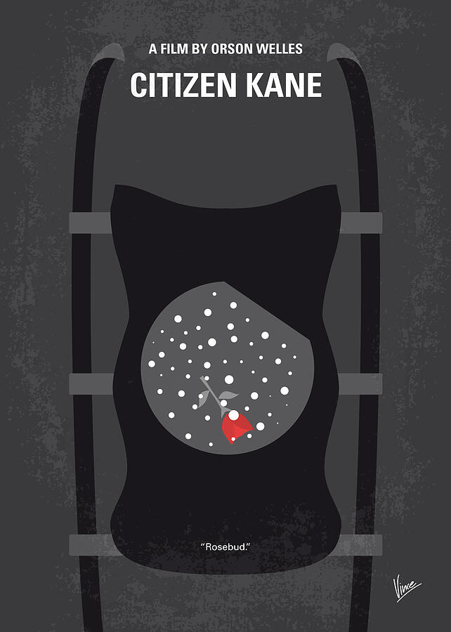 No605 My Citizen Kane minimal movie poster Digital Art by Chungkong Art