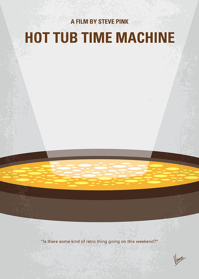 No612 My Hot Tub Time Machine Minimal Movie Poster Digital