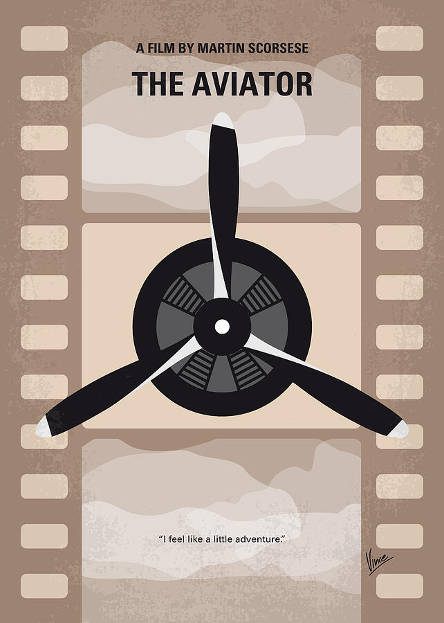 No618 My The Aviator minimal movie poster Digital Art by Chungkong Art