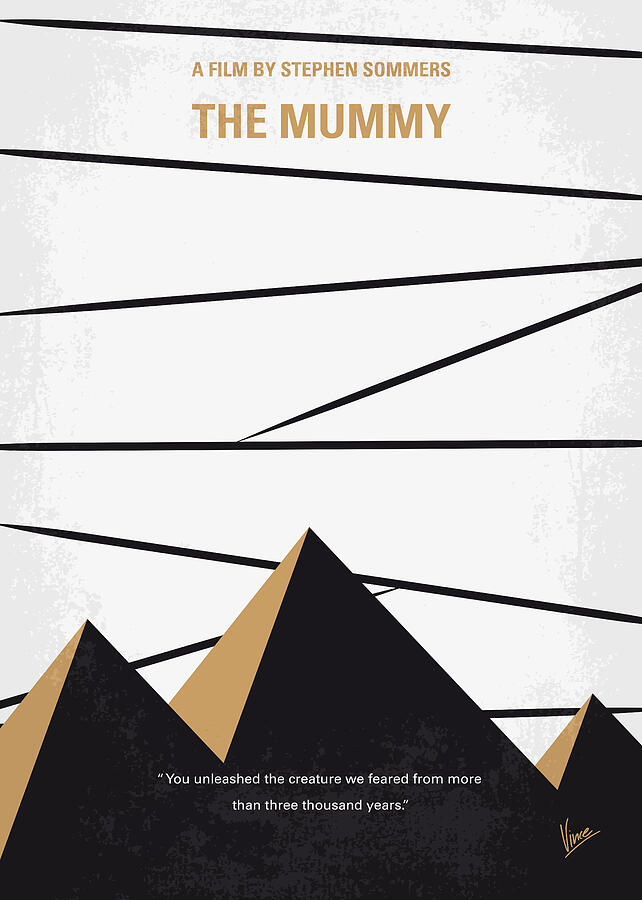 The Mummy Digital Art - No642 My The Mummy minimal movie poster by Chungkong Art