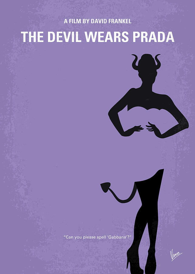 The Devil Wears Prada Digital Art - No661 My The Devil Wears Prada minimal movie poster by Chungkong Art