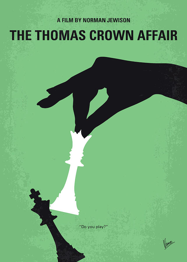 No689 My The Thomas Crown Affair minimal movie poster Digital Art by Chungkong Art