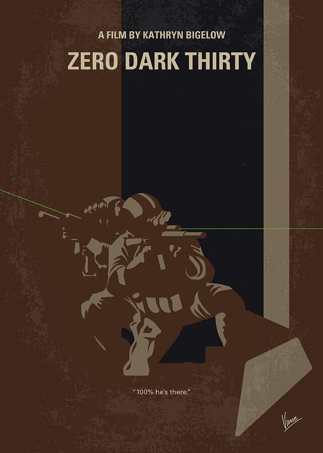 No692 My Zero Dark Thirty minimal movie poster Digital Art by Chungkong Art