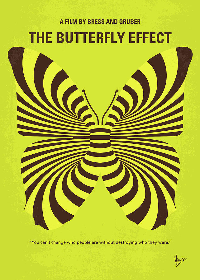 No697 My The Butterfly Effect minimal movie poster Digital Art by Chungkong Art