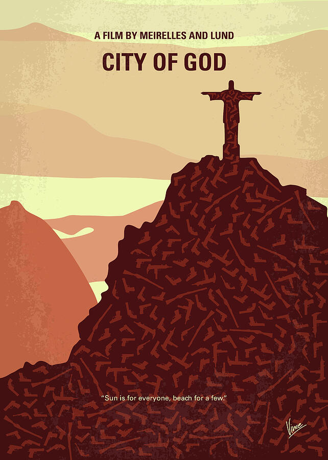 City Of God Digital Art - No716 My City of God minimal movie poster by Chungkong Art