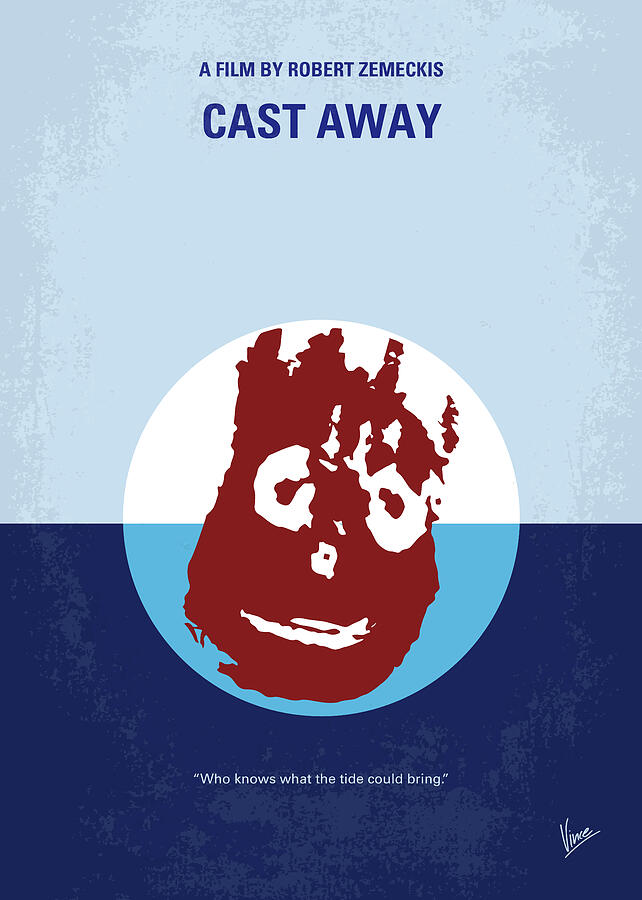 No718 My Cast Away minimal movie poster Digital Art by Chungkong Art