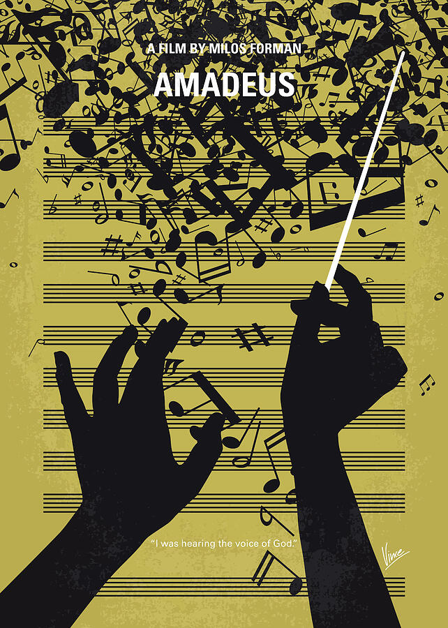 No725 My Amadeus minimal movie poster Digital Art by Chungkong Art