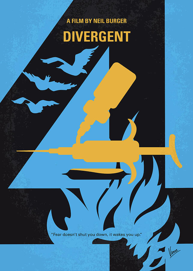 Chicago Digital Art - No727 My DIVERGENT minimal movie poster by Chungkong Art