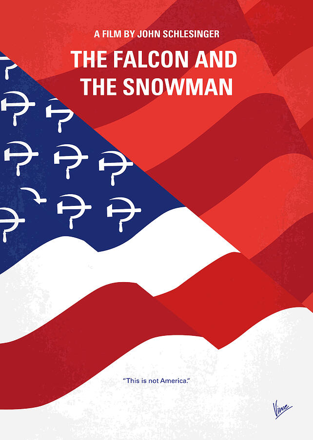 Falcon Digital Art - No749 My The Falcon and the Snowman minimal movie poster by Chungkong Art