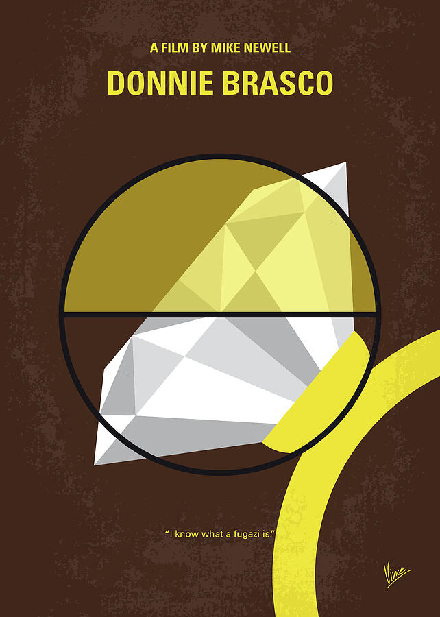 Donnie Digital Art - No766 My Donnie Brasco minimal movie poster by Chungkong Art