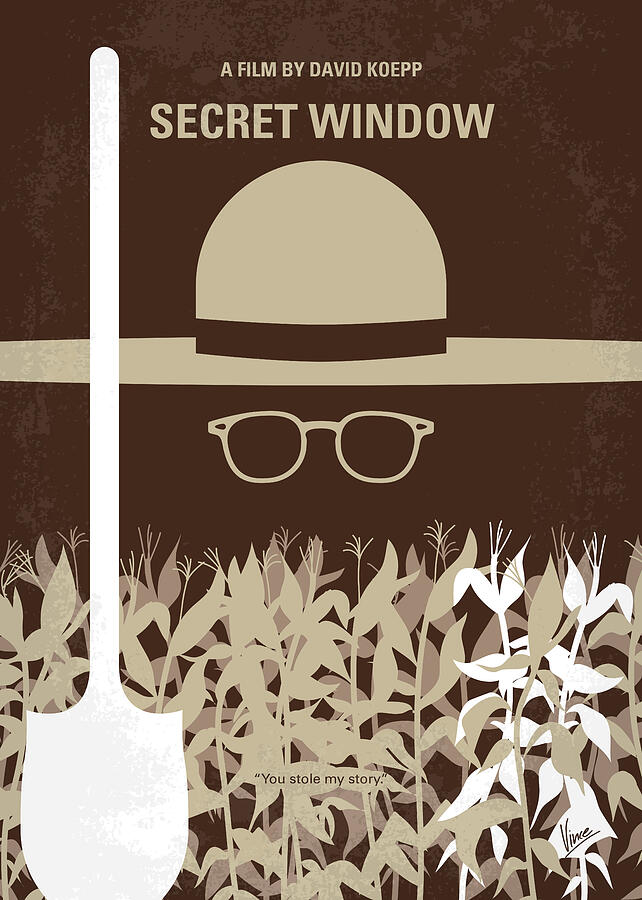 No830 My Secret Window minimal movie poster Digital Art by Chungkong Art
