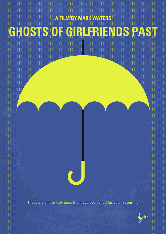 No839 My Ghosts of Girlfriends Past minimal movie poster Digital Art by Chungkong Art