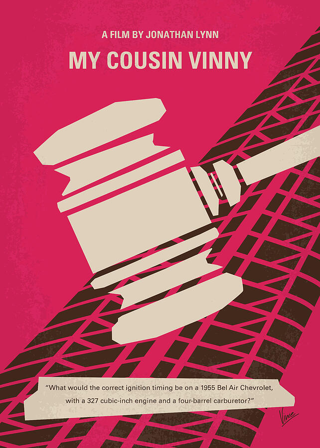 No852 My Cousin Vinny minimal movie poster Digital Art by Chungkong Art