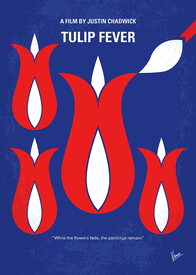 Hollywood Digital Art - No875 My Tulip Fever minimal movie poster by Chungkong Art