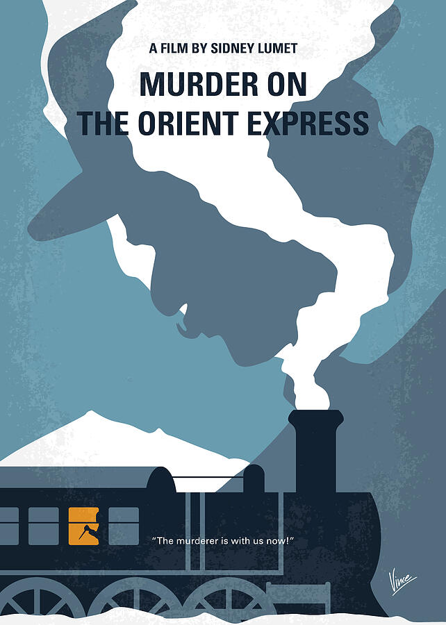 No883 My Murder on the orient express minimal movie poster Digital Art by Chungkong Art
