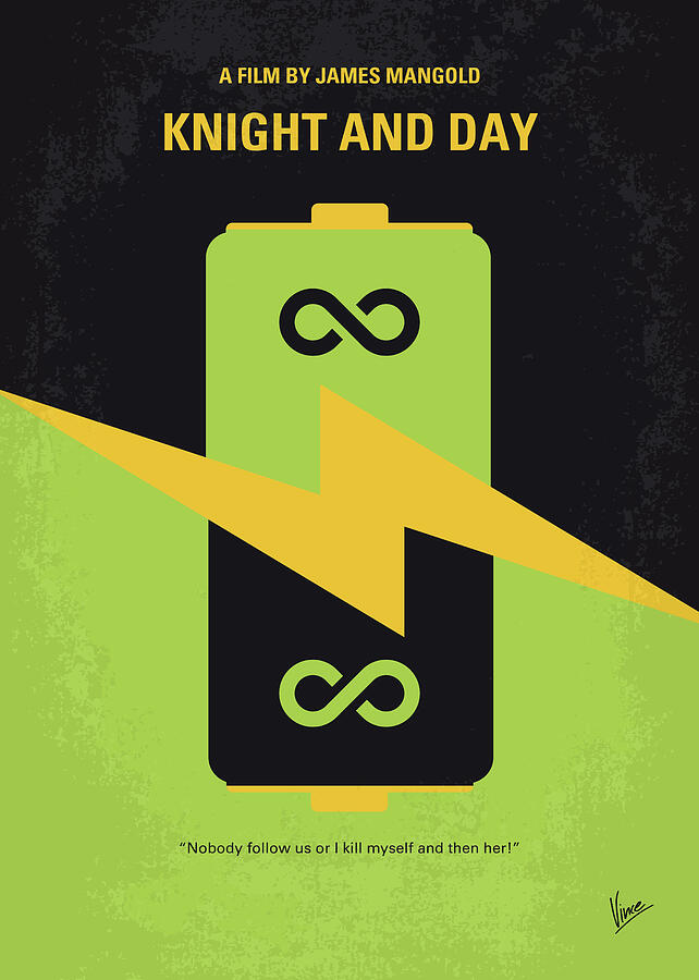 No899 My Knight and Day minimal movie poster Digital Art by Chungkong Art