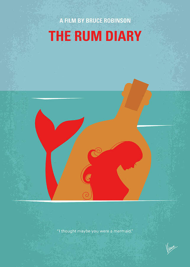 No925 My The Rum Diary minimal movie poster Digital Art by Chungkong Art