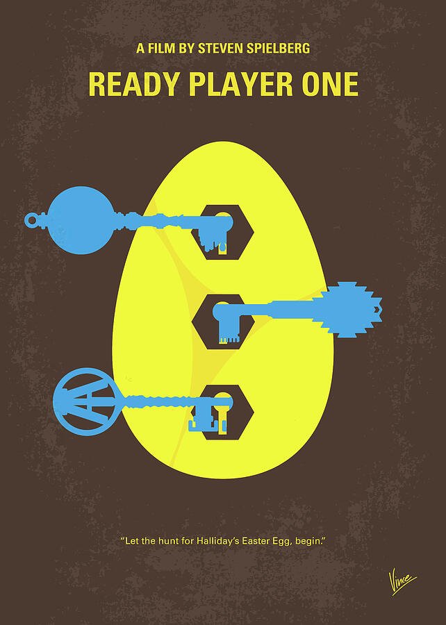 Easter Digital Art - No929 My Ready Player One minimal movie poster by Chungkong Art