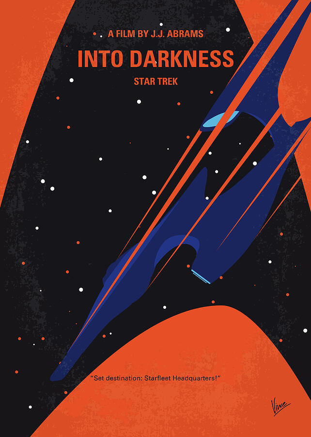 Space Digital Art - No931 My ST Into Darkness minimal movie poster by Chungkong Art