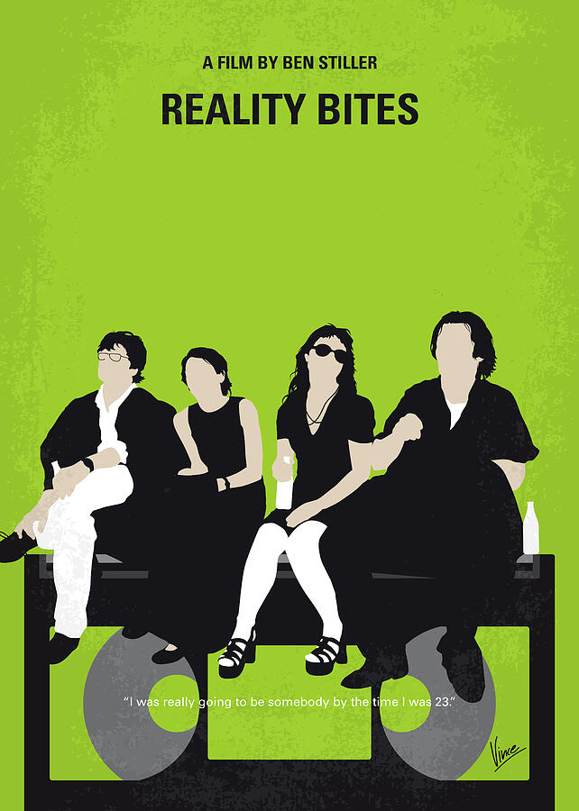 No938 My Reality Bites minimal movie poster Digital Art by Chungkong Art