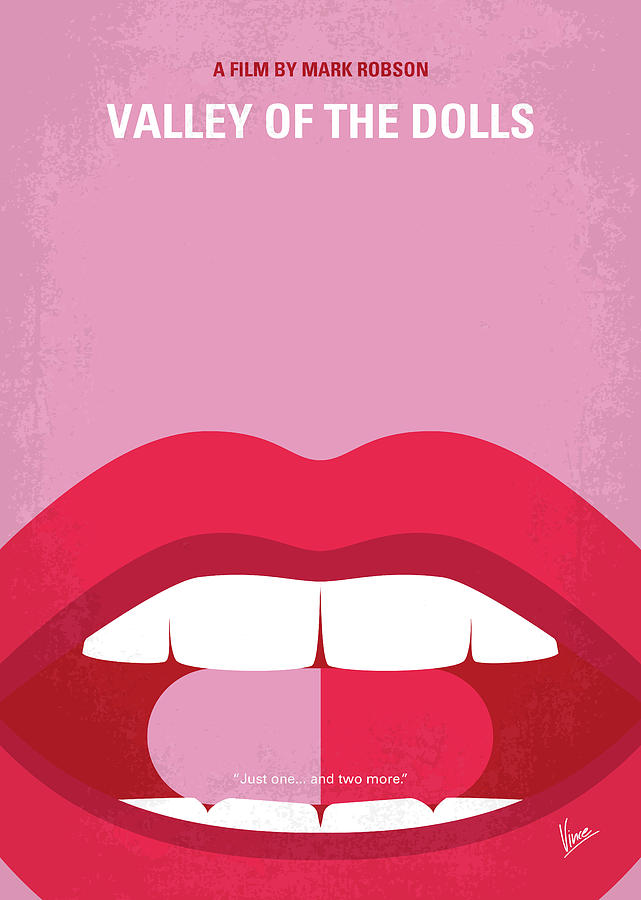 Doll Digital Art - No945 My Valley of the Dolls minimal movie poster by Chungkong Art