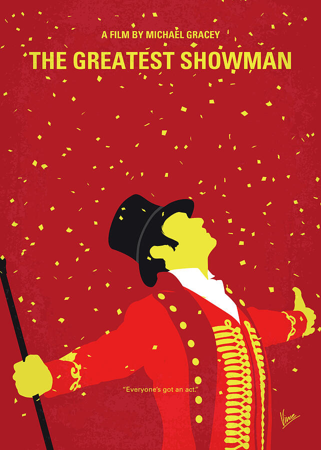 The Digital Art - No965 My The Greatest Showman minimal movie poster by Chungkong Art