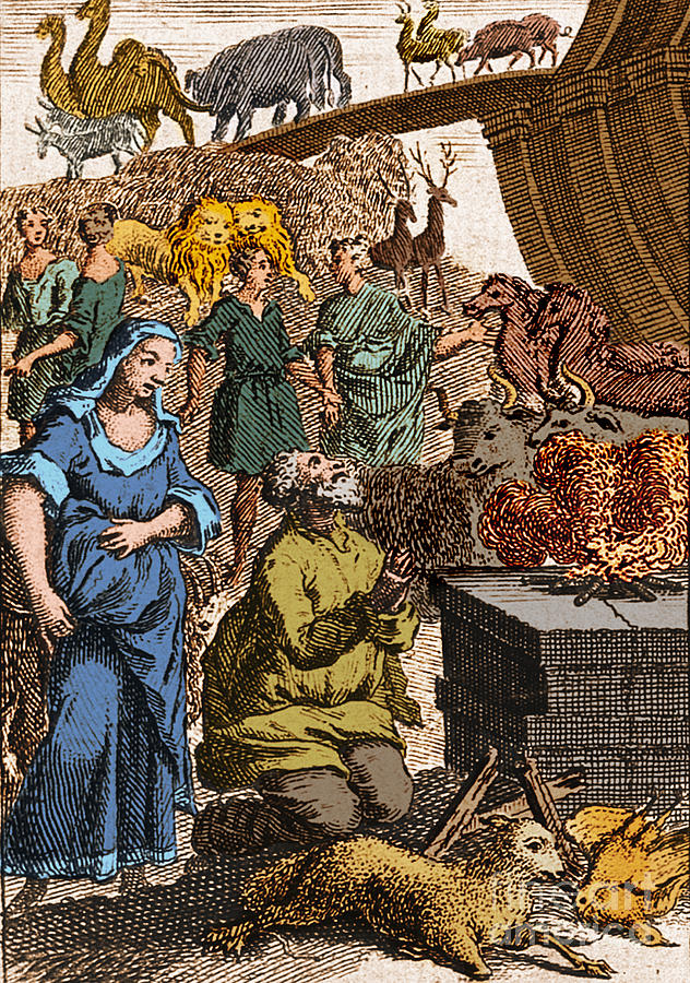 Noah Preparing First Sacrifice After Photograph by Science Source