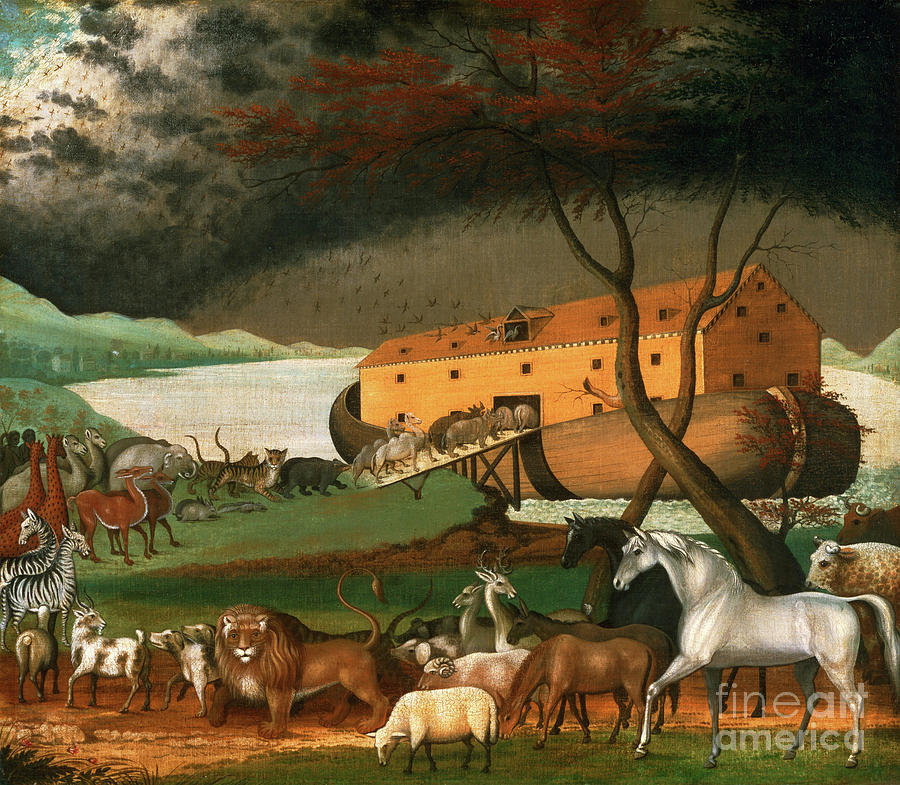 Noahs Ark by Edward Hicks Painting by Doc Braham