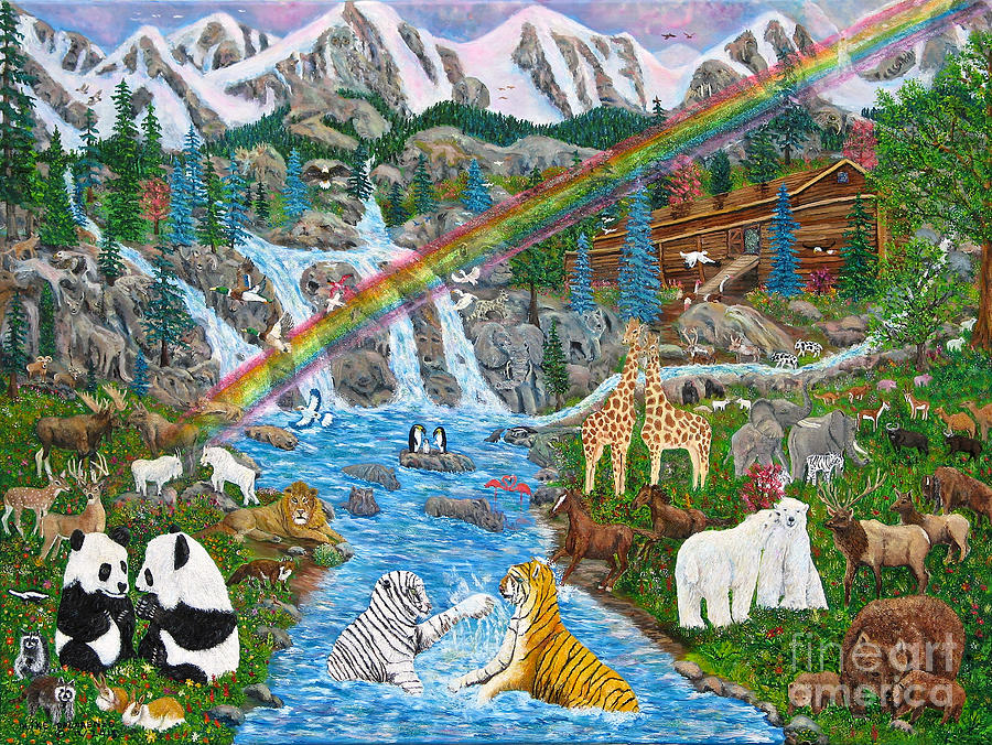 Animal Painting - Noahs Ark by Mike De Lorenzo