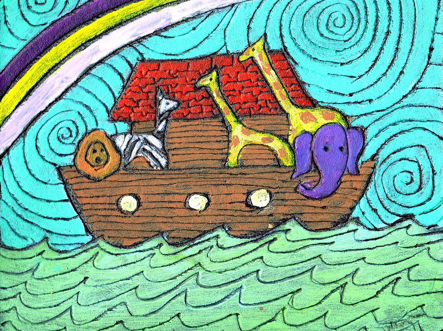 Noahs Ark Two Painting by Wayne Potrafka