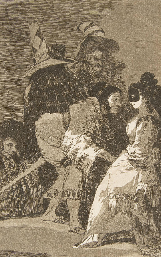 Nobody knows himself Relief by Francisco Goya