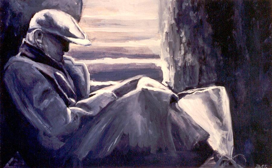 Old Man Painting - Nobody Likes Me by Patricia Ann Dees Old Man Painting - Nobody Likes Me by Patricia Ann Dees