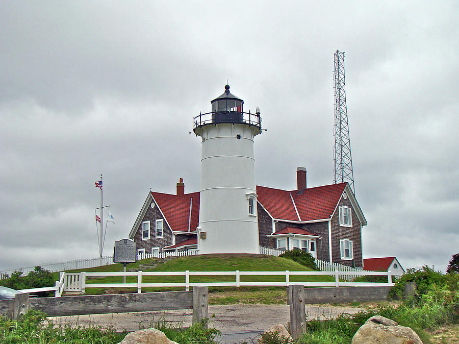 Nobska Point Lighthouse - Woods Hole - Cape Cod Ma Photograph