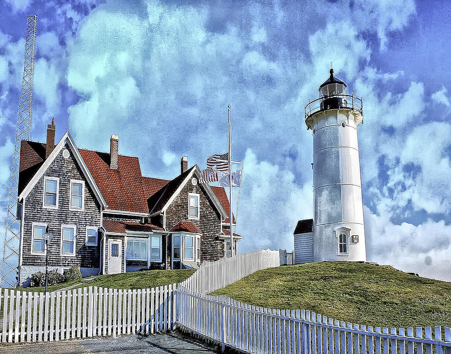 Nobska Point Lighthouse Falmouth Cape Cod Photograph by Constantine Gregory