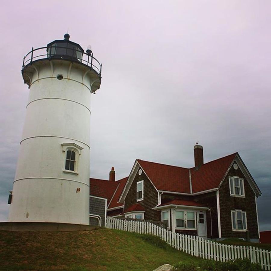 Lighthouse Photograph - Nobska Up Close by Justin Connor