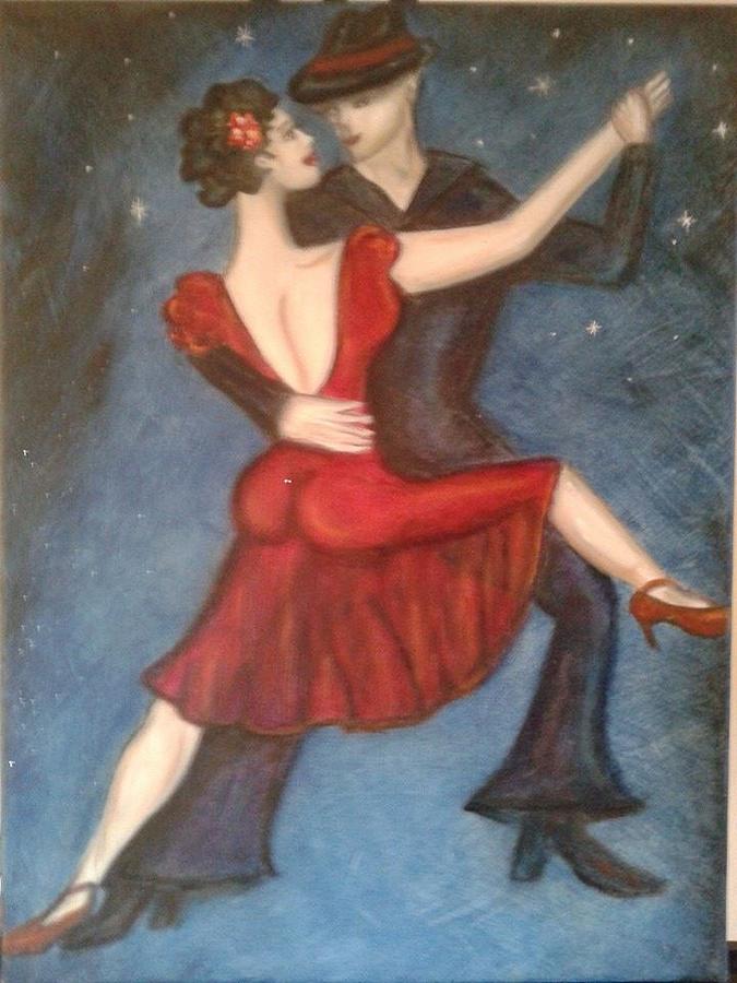 Dance Painting - Noche de Amor by Teresa Moore