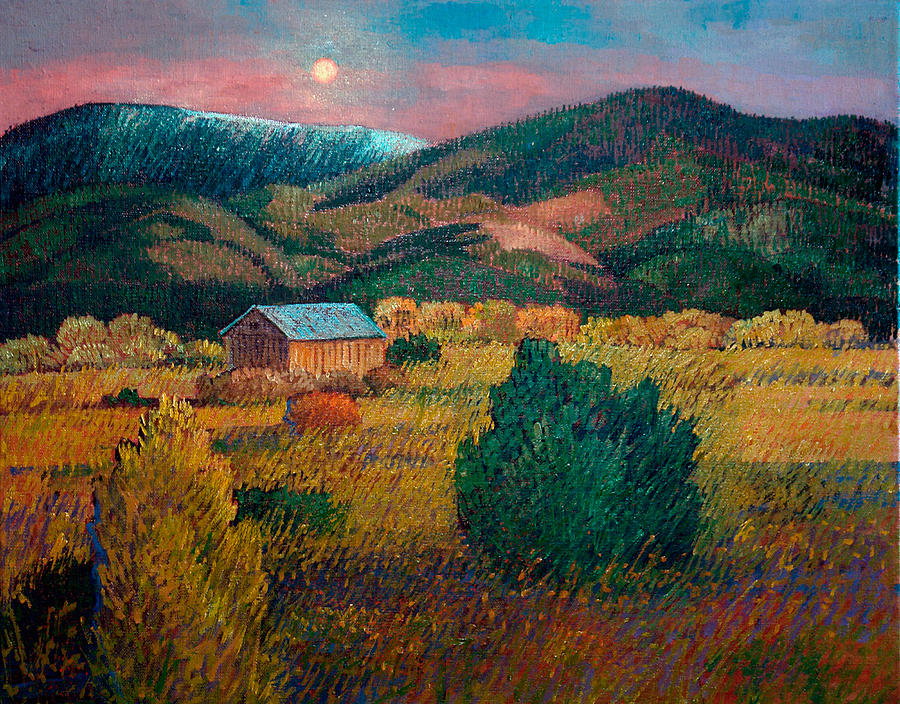 Nochecita de Truchas Painting by Donna Clair