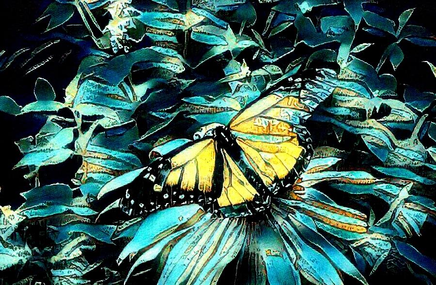 Nocturnal Butterfly  Digital Art by Ally White