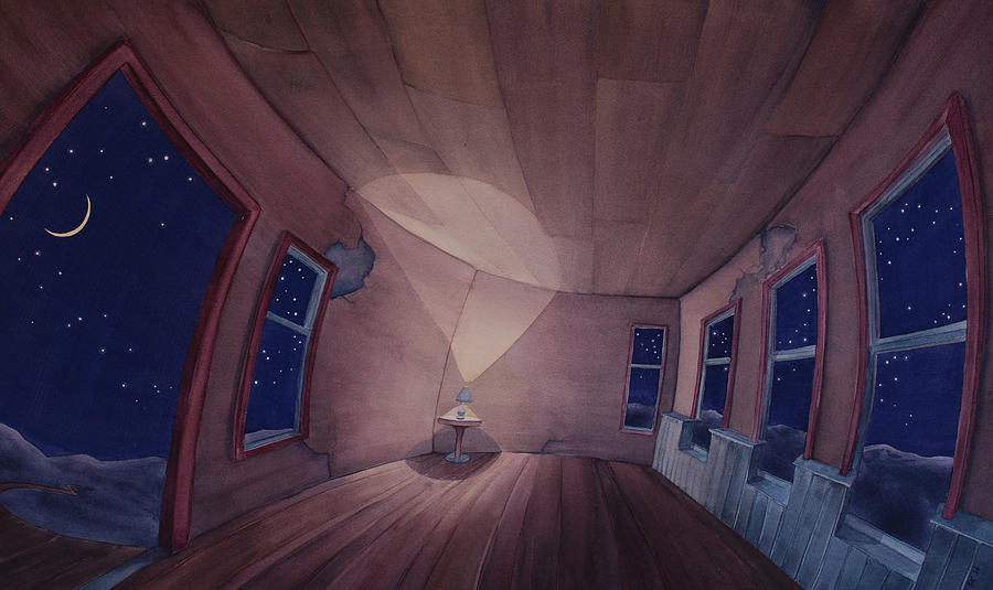 Nocturnal Interior Painting by Scott Kirby