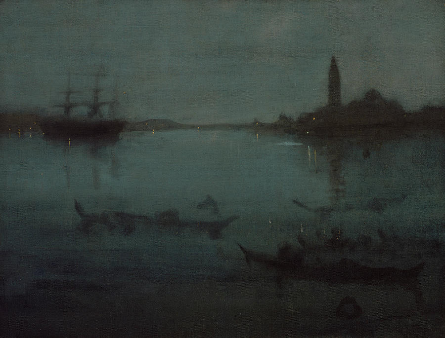 Nocturne in Blue and Silver The Lagoon Venice Painting by James Abbott McNeill Whistler