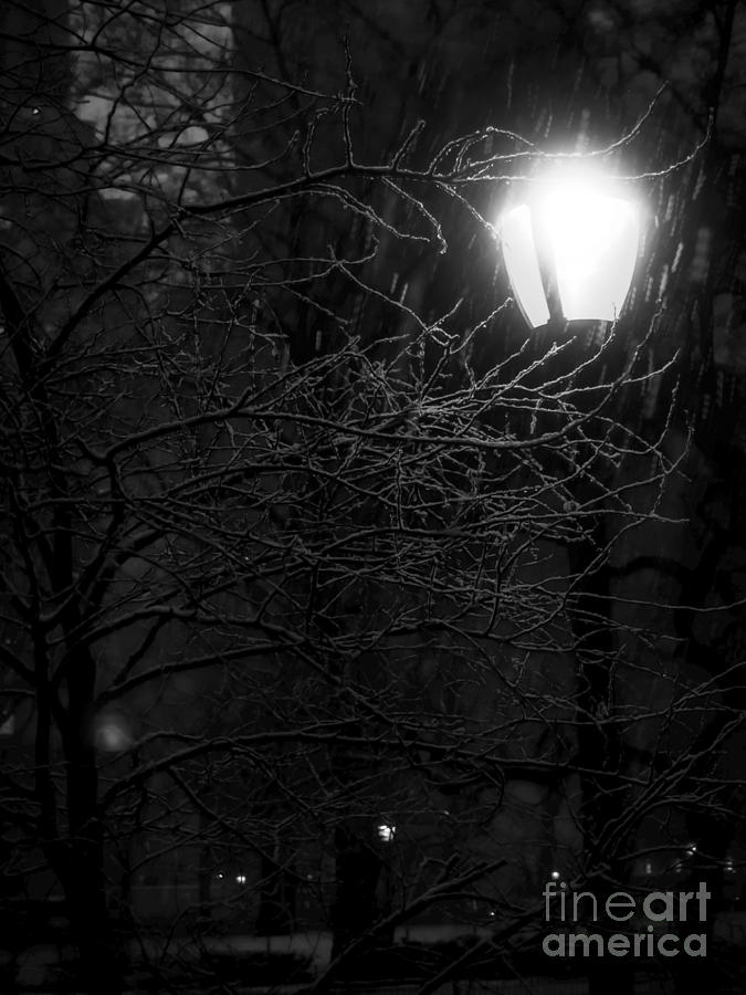 Noir Snowy Scene Photograph by James Aiken