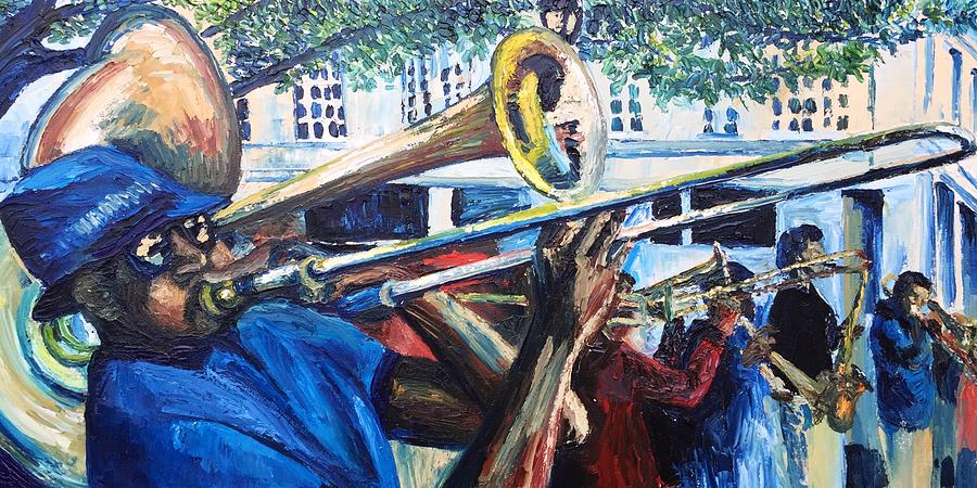 Music Painting - NOLA Brass by Lauren Luna